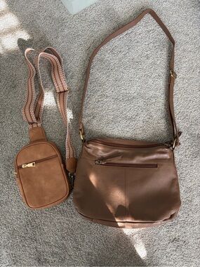 2 Brown Women's Crossbody Bags
